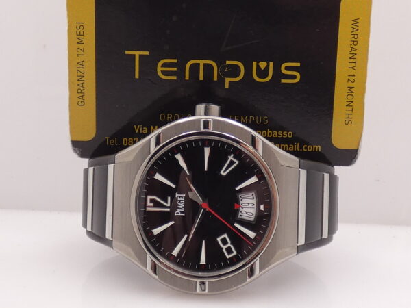 Piaget Polo FortyFive 45mm P10605 Titanio & Acciaio Automatico Black Dial Calibro 800P