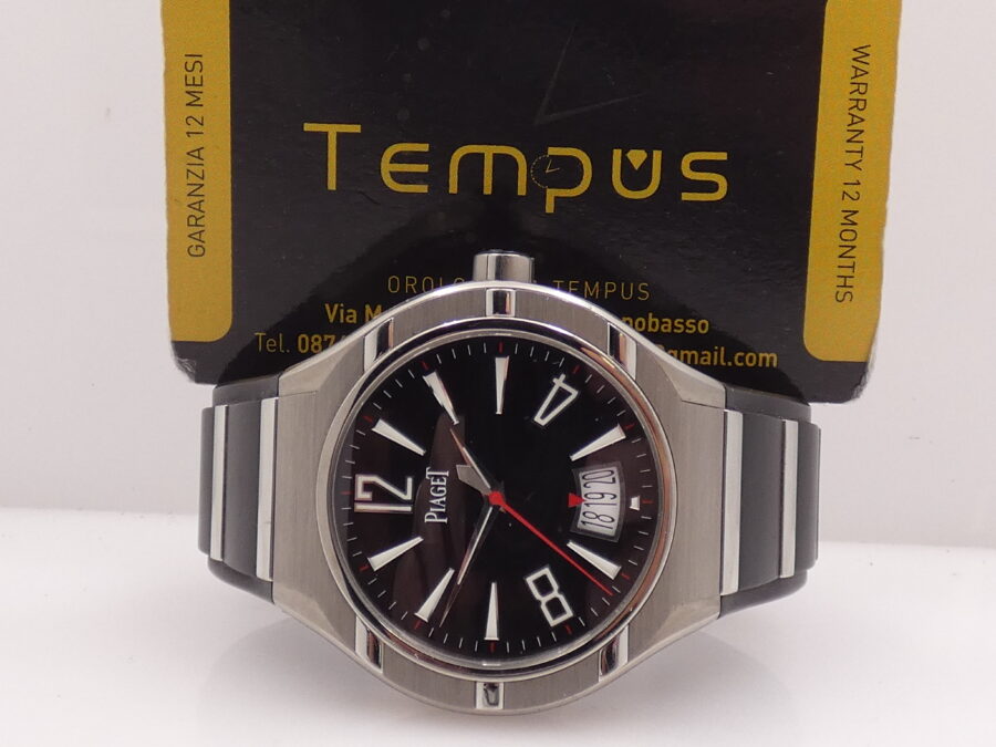 Piaget Polo FortyFive 45mm P10605 Titanio & Acciaio Automatico Black Dial Calibro 800P - immagine 2