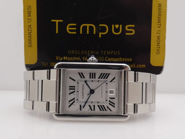 Cartier Tank Solo XL JUMBO 3515 BOX & PAPERS Anno 2013 Automatico Acciaio Braccialato