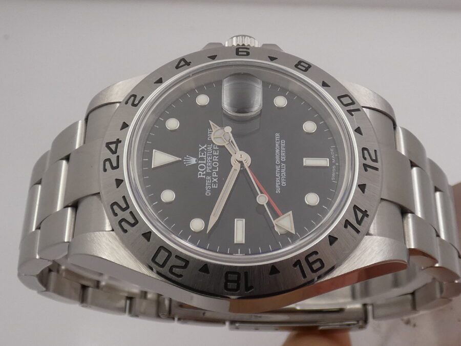 Rolex Explorer II 16570T No Holes FULL SET Anno 2005 Automatico TOP CONDITION Acciaio Braccialato