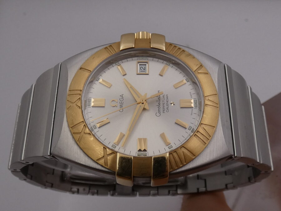 Omega Constellation Double Eagle Perpetual Calendar 40mm Acciaio & Oro18Kt 1213.30.00 ANNO 1998