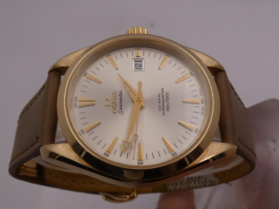 Omega Seamaster Aqua Terra 39mm Cronometro Co-Axial Oro 18Kt ANNO 2006 With BOX Automatico