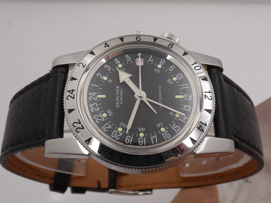 Glycine Airman No.1 GMT 36mm 3944 BOX&PAPERS Automatico Acciaio