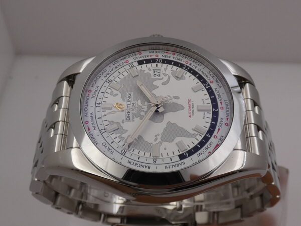 Breitling Galactic Unitime Sleek T World Time 44mm WB3510 Automatico Braccialato Acciaio