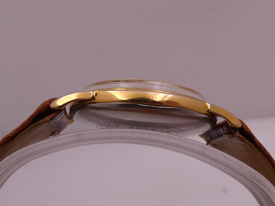 Ernest Borel Incastar Sahara Laminato Oro 18Kt Anni 50's Carica Manuale Orologio Vintage - immagine 11