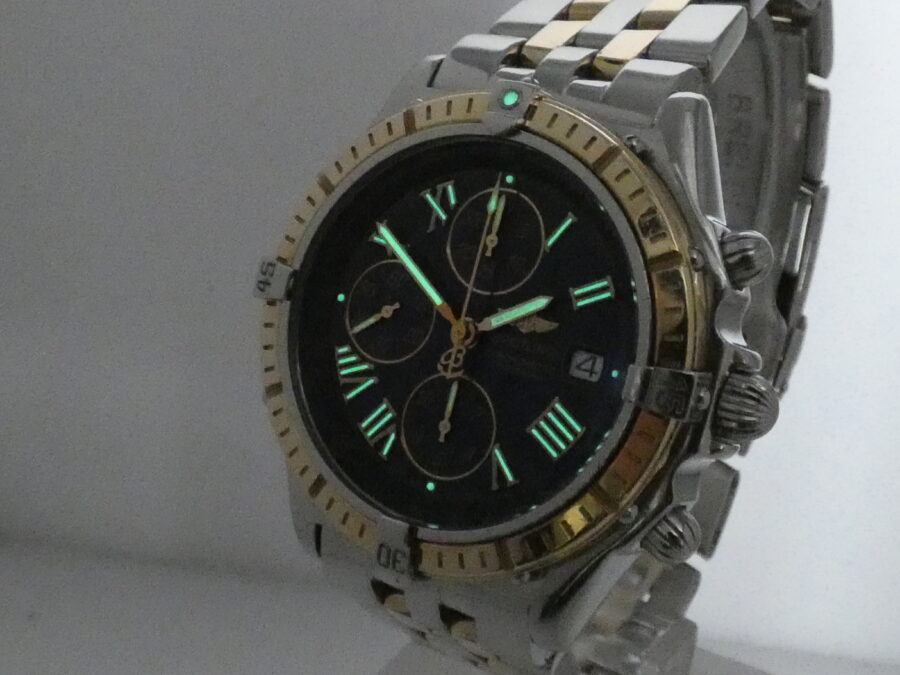 Cronografo Breitling Crosswind Chronometre 43mm D13355 FULL SET Acciaio&Oro 18Kt Automatico ANNO 2003 - immagine 12