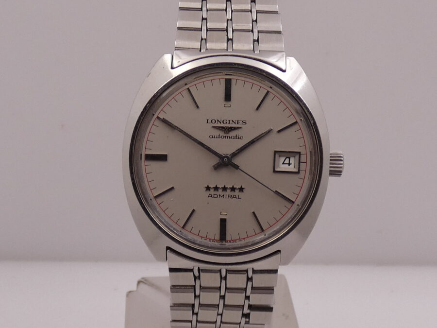 Longines Admiral 5 Stelle 8342 Automatic Date ANNO 1974 Acciaio Braccialato Vintage - immagine 11
