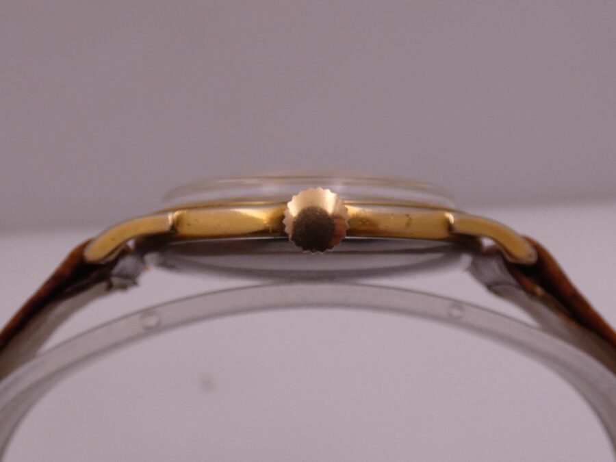Ernest Borel Incastar Sahara Laminato Oro 18Kt Anni 50's Carica Manuale Orologio Vintage - immagine 12