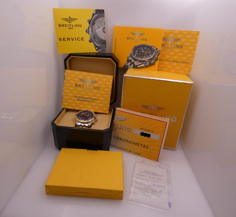 Cronografo Breitling Crosswind Chronometre 43mm D13355 FULL SET Acciaio&Oro 18Kt Automatico ANNO 2003 - immagine 13