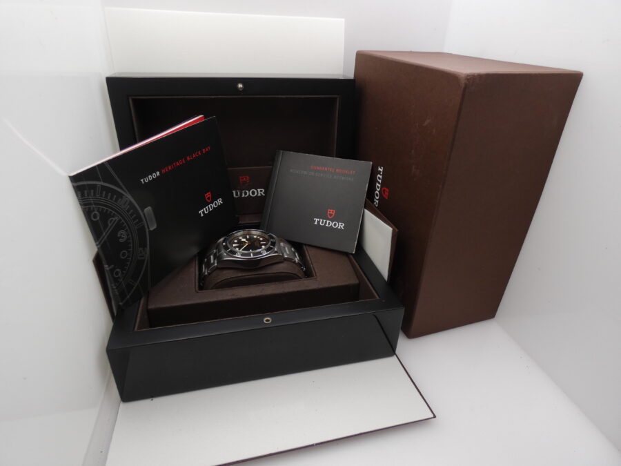 Tudor Black Bay Heritage 41mm 79230 Automatico Cronometro With BOX Acciaio Braccialato - immagine 12