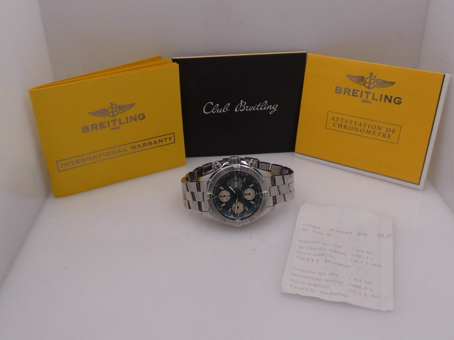 Breitling Superocean Chronograph II A13340 With PAPERS Automatic Chronometre COSC ANNO 2007 - immagine 12