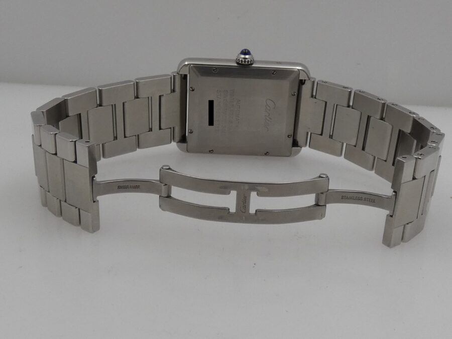 Cartier Tank Solo XL JUMBO 3515 BOX & PAPERS Anno 2013 Automatico Acciaio Braccialato - immagine 12