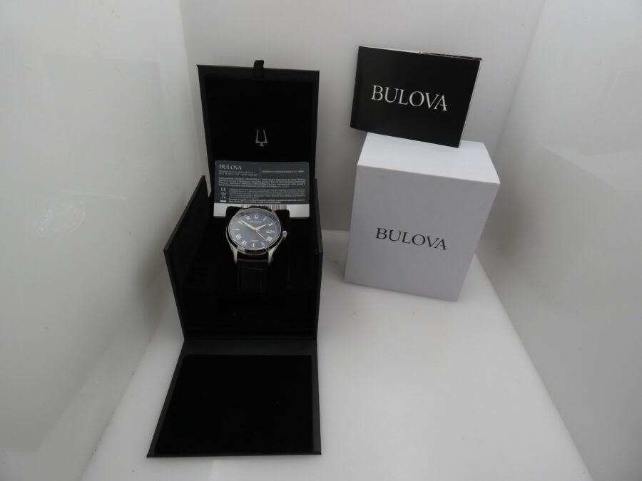 Bulova Wilton GMT 96B385 LIKE NEW BOX&PAPERS Anno 2022 Automatico Acciaio - immagine 12