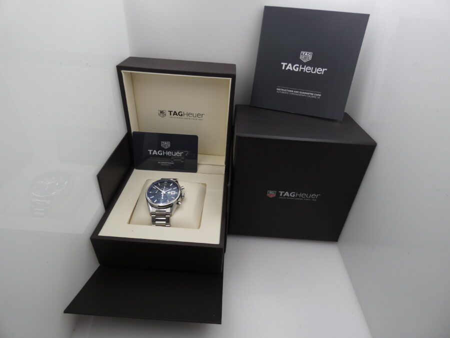Cronografo TAG Heuer Carrera Calibre 16 LIKE NEW BOX&PAPERS Anno 2018 Automatico Acciaio - immagine 12