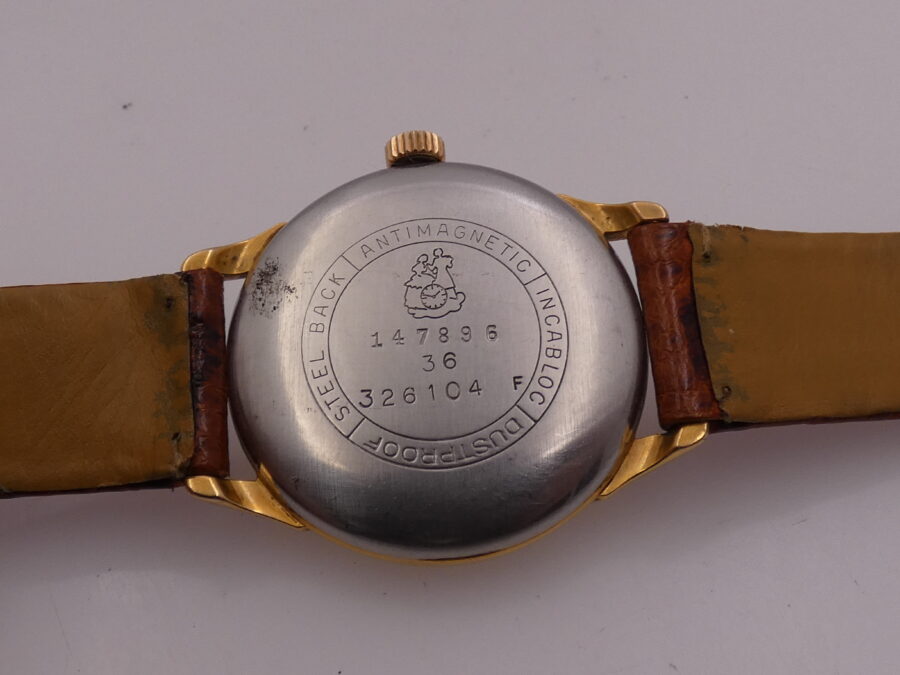 Ernest Borel Incastar Sahara Laminato Oro 18Kt Anni 50's Carica Manuale Orologio Vintage - immagine 13