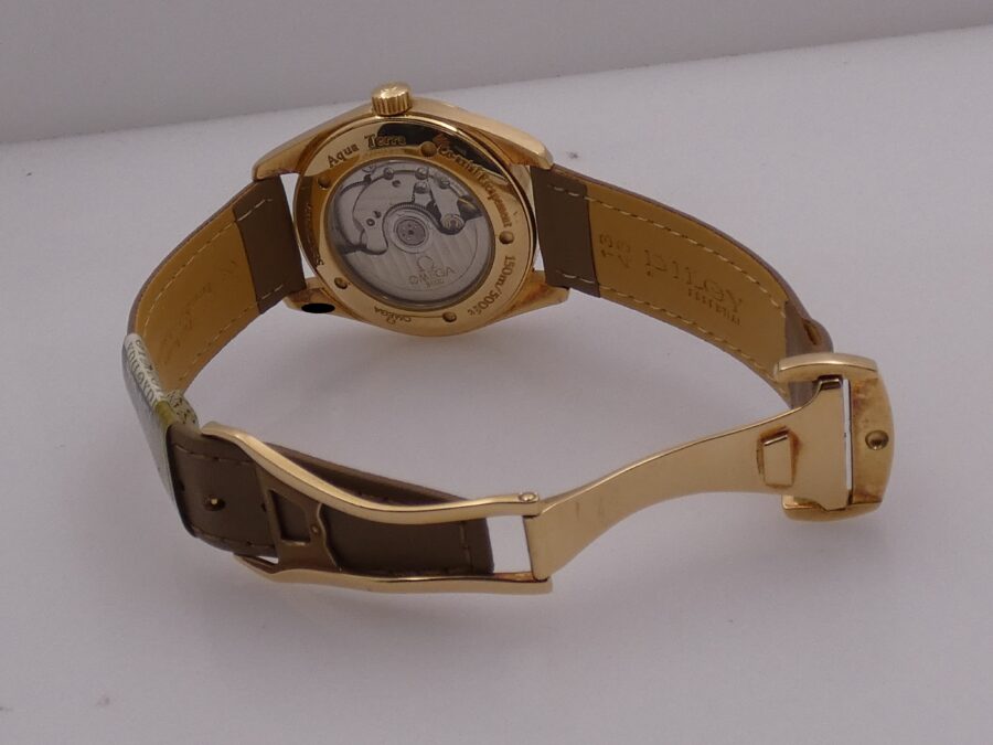 Omega Seamaster Aqua Terra 39mm Cronometro Co-Axial Oro 18Kt ANNO 2006 With BOX Automatico - immagine 12