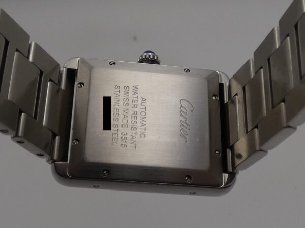 Cartier Tank Solo XL JUMBO 3515 BOX & PAPERS Anno 2013 Automatico Acciaio Braccialato