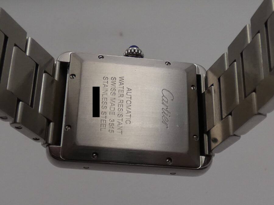 Cartier Tank Solo XL JUMBO 3515 BOX & PAPERS Anno 2013 Automatico Acciaio Braccialato - immagine 16