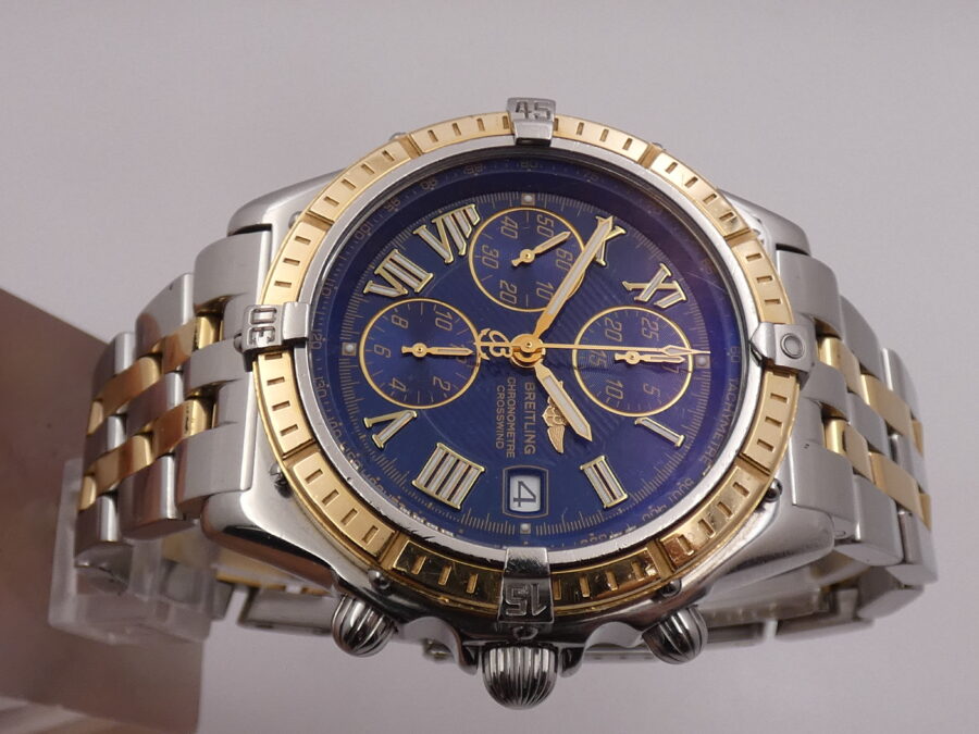 Cronografo Breitling Crosswind Chronometre 43mm D13355 FULL SET Acciaio&Oro 18Kt Automatico ANNO 2003 - immagine 4