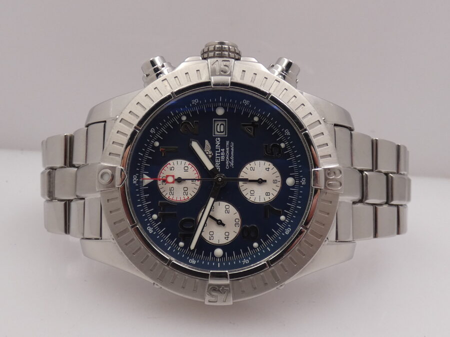 Cronografo Breitling Super Avenger 48mm A13370 BOX&PAPERS Automatico ANNO 2005 Acciaio - immagine 3