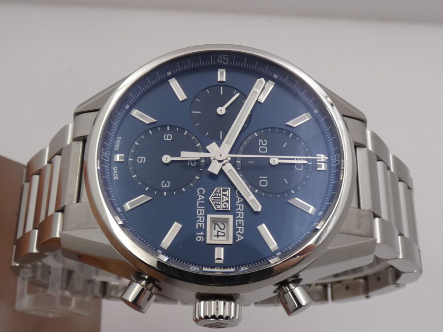 Cronografo TAG Heuer Carrera Calibre 16 LIKE NEW BOX&PAPERS Anno 2018 Automatico Acciaio - immagine 3