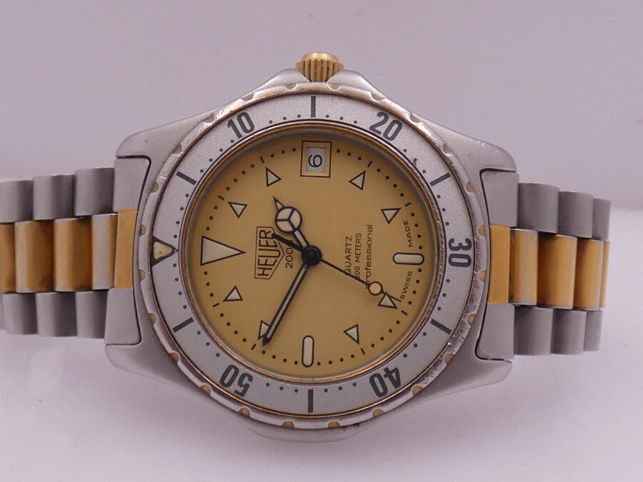 Heuer 2000 Professional 200m 974.006 18Kt G.f. & Steel ANNI '90s - immagine 4