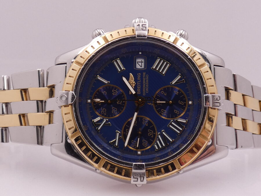 Cronografo Breitling Crosswind Chronometre 43mm D13355 FULL SET Acciaio&Oro 18Kt Automatico ANNO 2003 - immagine 5