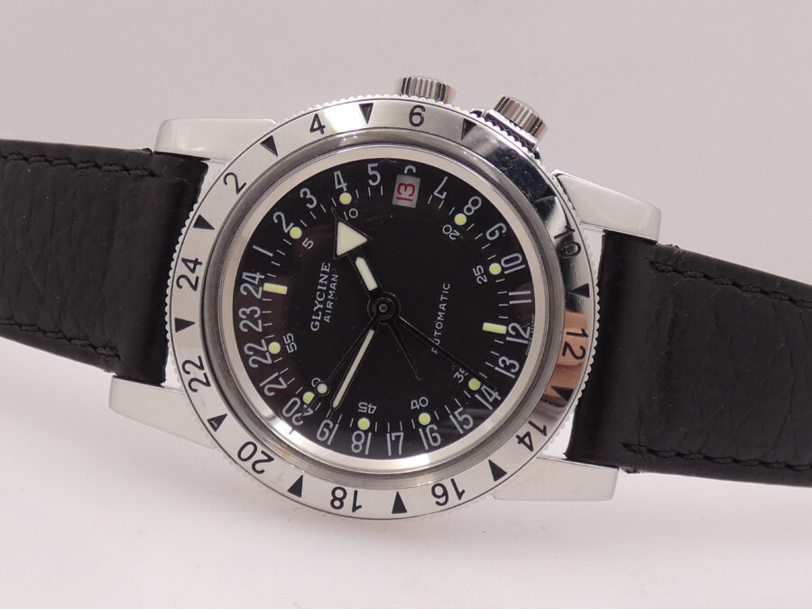 Glycine Airman No.1 GMT 36mm 3944 BOX&PAPERS Automatico Acciaio - immagine 4