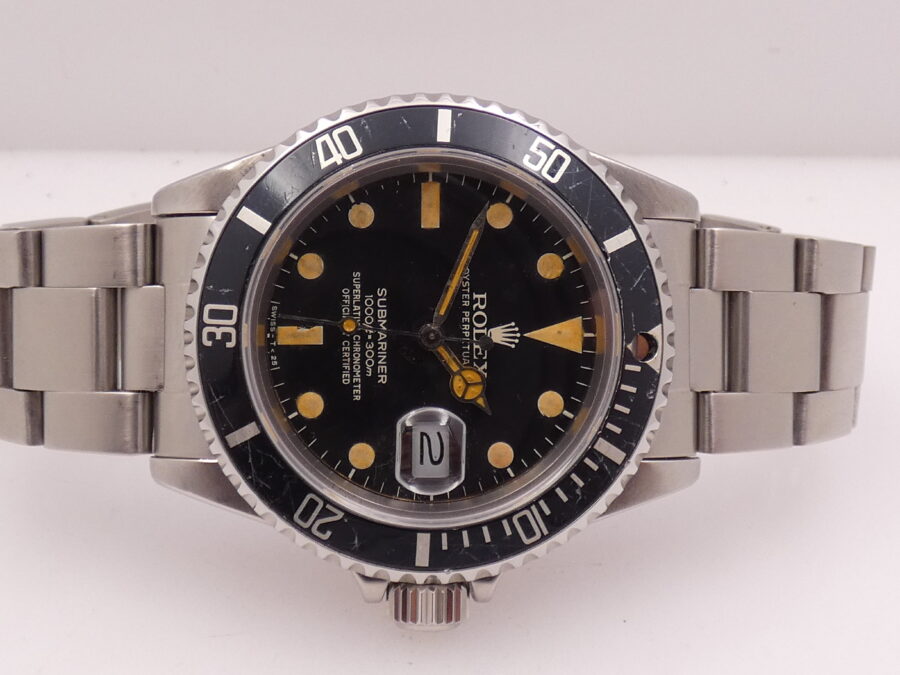 Rolex Submariner Date 16800 Hazelnut MAXI DIAL BOX&PAPERS Anno 1982 Automatico Acciaio - immagine 4