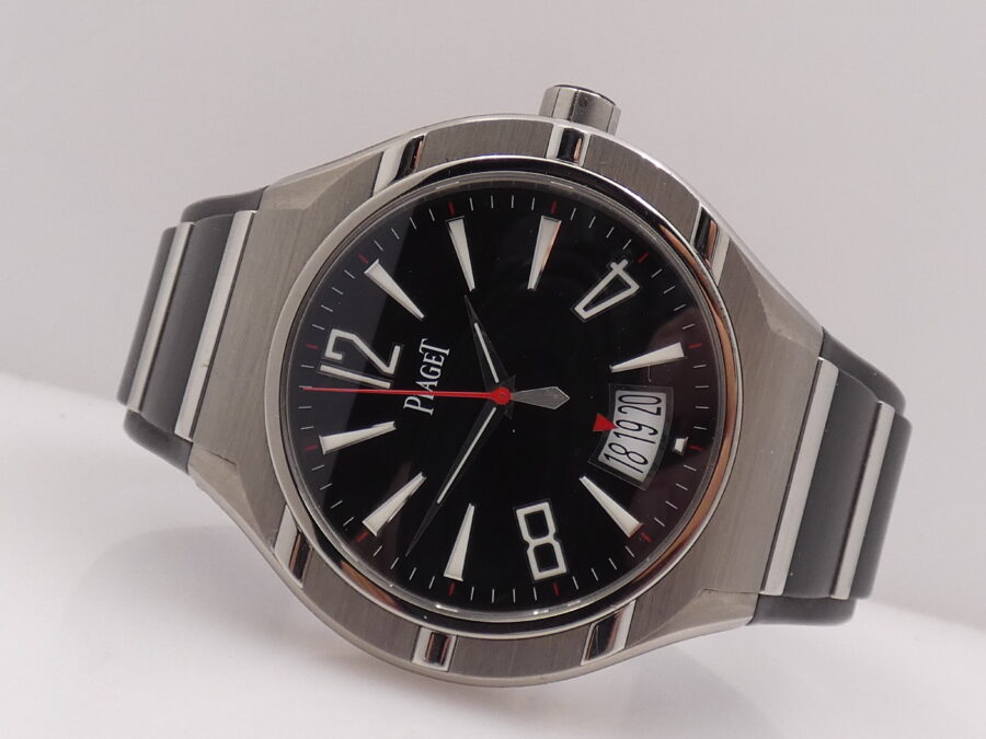 Piaget Polo FortyFive 45mm P10605 Titanio & Acciaio Automatico Black Dial Calibro 800P - immagine 4