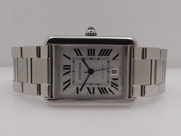 Cartier Tank Solo XL JUMBO 3515 BOX & PAPERS Anno 2013 Automatico Acciaio Braccialato