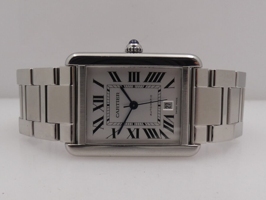 Cartier Tank Solo XL JUMBO 3515 BOX & PAPERS Anno 2013 Automatico Acciaio Braccialato - immagine 4