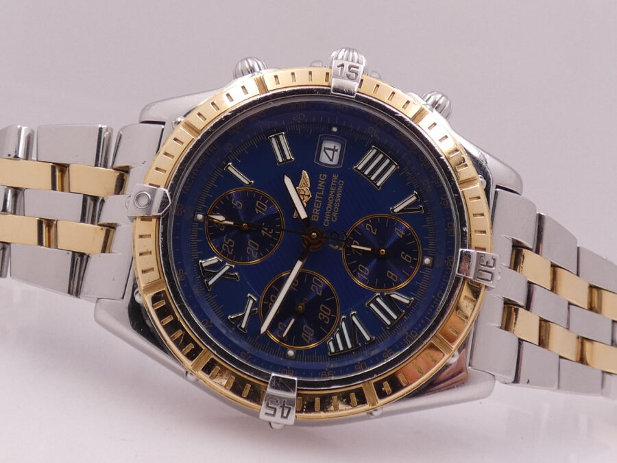 Cronografo Breitling Crosswind Chronometre 43mm D13355 FULL SET Acciaio&Oro 18Kt Automatico ANNO 2003 - immagine 6