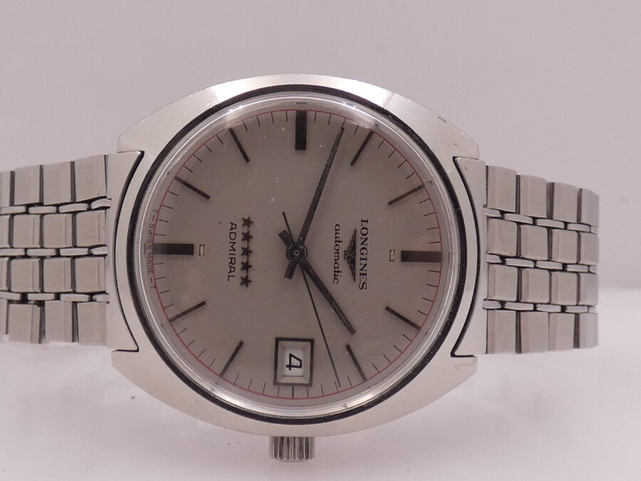 Longines Admiral 5 Stelle 8342 Automatic Date ANNO 1974 Acciaio Braccialato Vintage - immagine 5