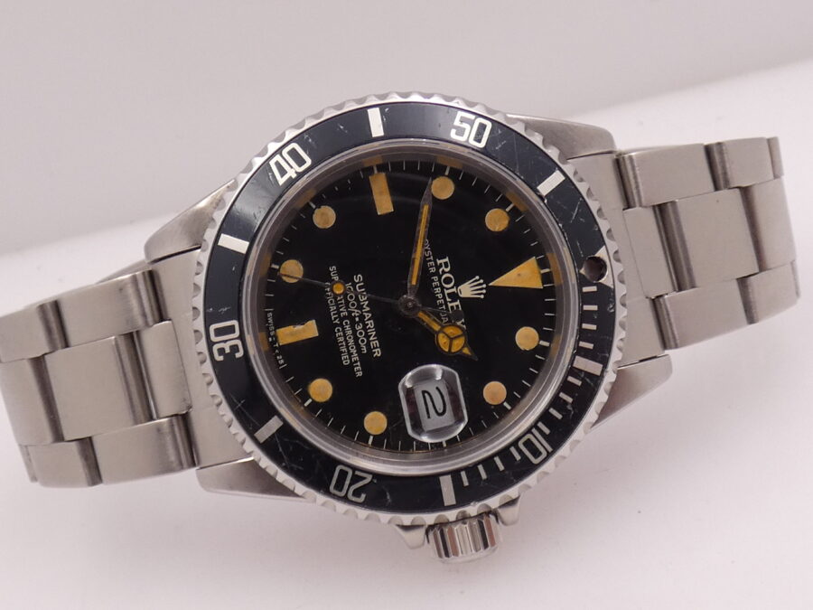 Rolex Submariner Date 16800 Hazelnut MAXI DIAL BOX&PAPERS Anno 1982 Automatico Acciaio - immagine 5