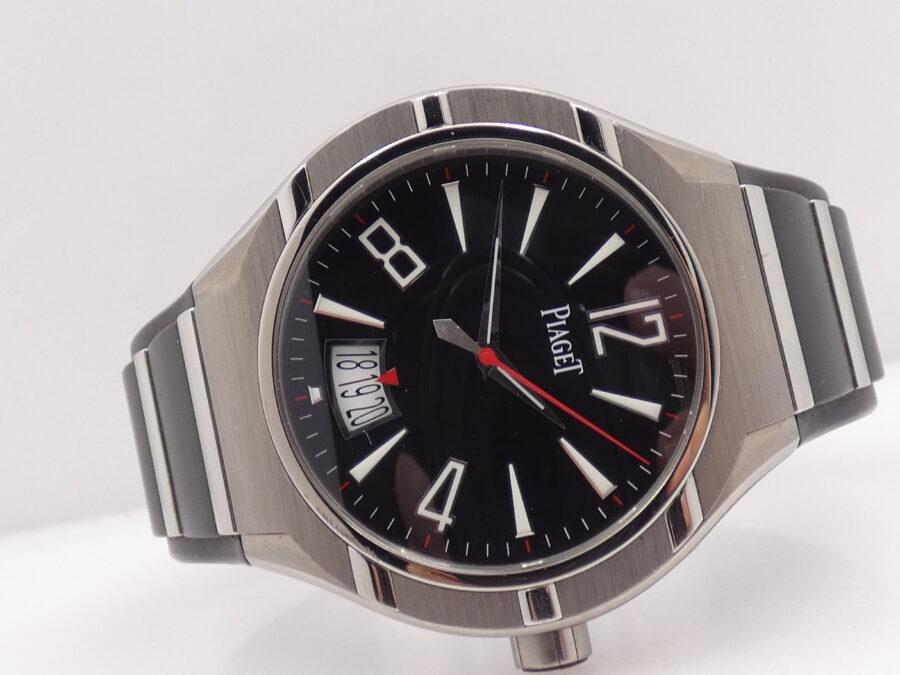 Piaget Polo FortyFive 45mm P10605 Titanio & Acciaio Automatico Black Dial Calibro 800P - immagine 5