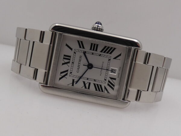 Cartier Tank Solo XL JUMBO 3515 BOX & PAPERS Anno 2013 Automatico Acciaio Braccialato