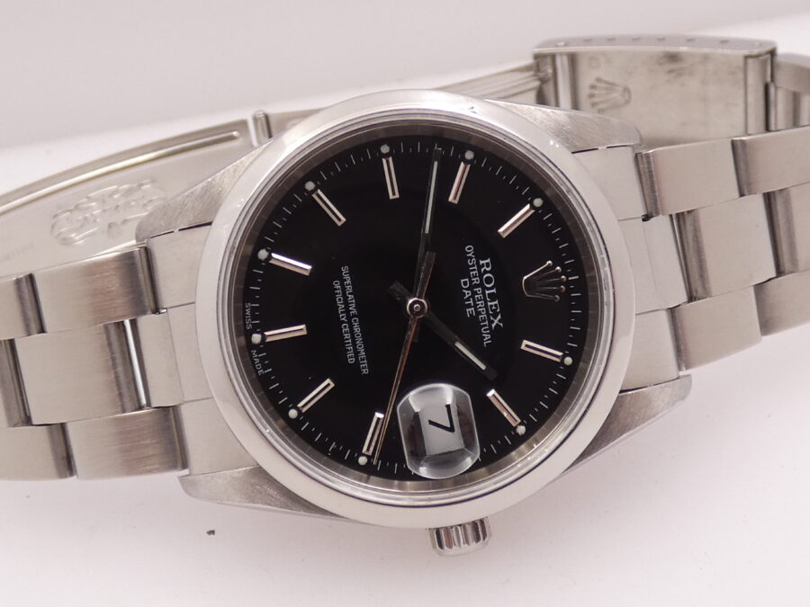 Rolex Oyster Perpetual Date 15200 BOX&PAPERS Italia ANNO 2006 Automatico JUST SERVICED Acciaio - immagine 5