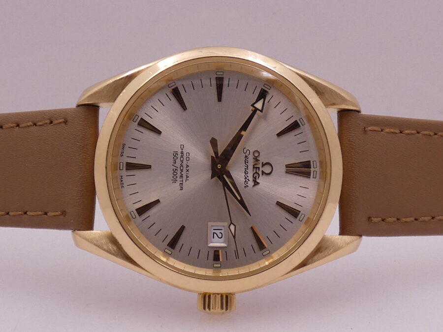 Omega Seamaster Aqua Terra 39mm Cronometro Co-Axial Oro 18Kt ANNO 2006 With BOX Automatico - immagine 6