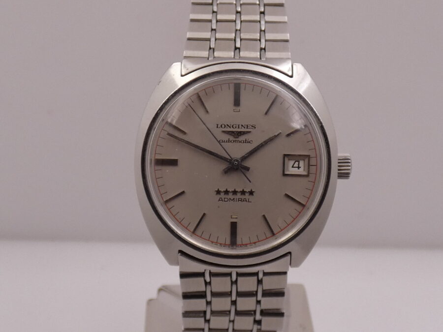 Longines Admiral 5 Stelle 8342 Automatic Date ANNO 1974 Acciaio Braccialato Vintage - immagine 6