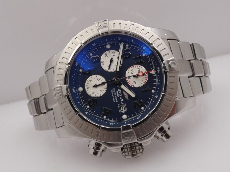 Cronografo Breitling Super Avenger 48mm A13370 BOX&PAPERS Automatico ANNO 2005 Acciaio - immagine 6