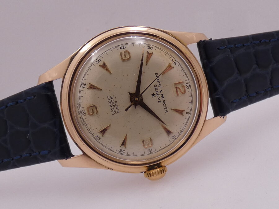 Baume & Mercier Stellina Automatic Oro Rosa Massiccio18Kt Non Magnetic 3109 JUST SERVICED Anni '60s - immagine 7