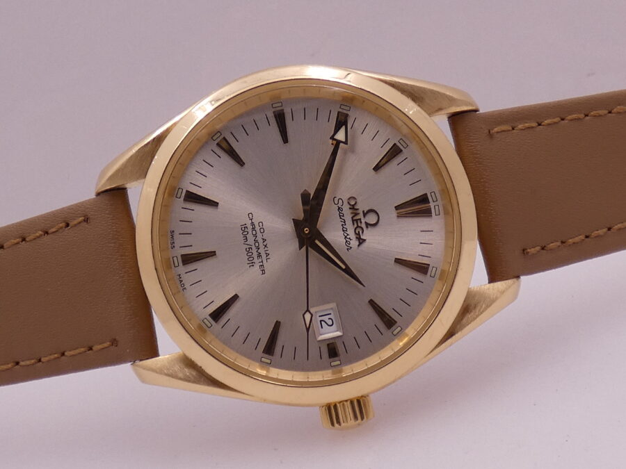Omega Seamaster Aqua Terra 39mm Cronometro Co-Axial Oro 18Kt ANNO 2006 With BOX Automatico - immagine 7