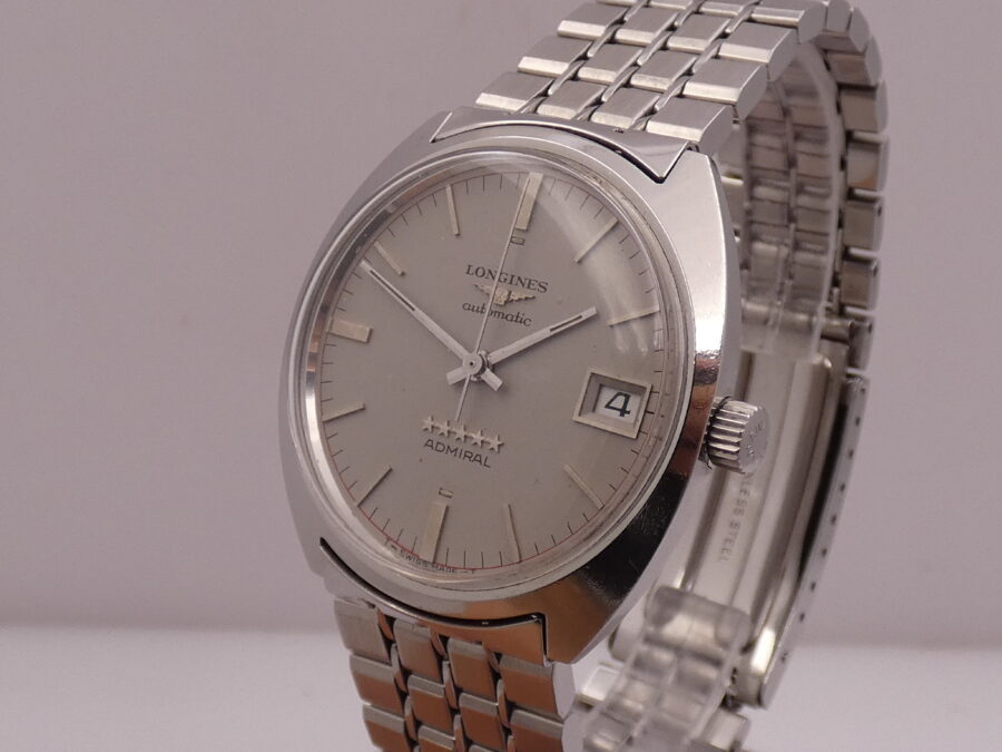 Longines Admiral 5 Stelle 8342 Automatic Date ANNO 1974 Acciaio Braccialato Vintage - immagine 7