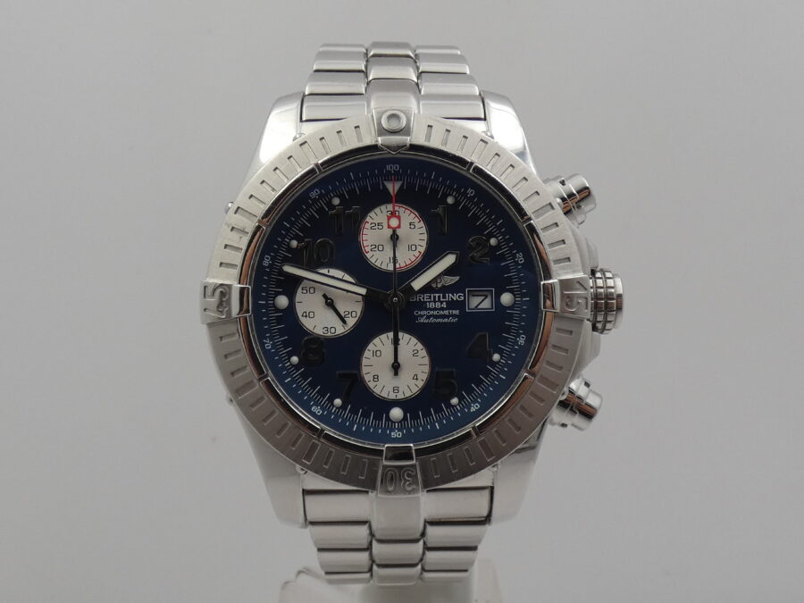 Cronografo Breitling Super Avenger 48mm A13370 BOX&PAPERS Automatico ANNO 2005 Acciaio - immagine 7