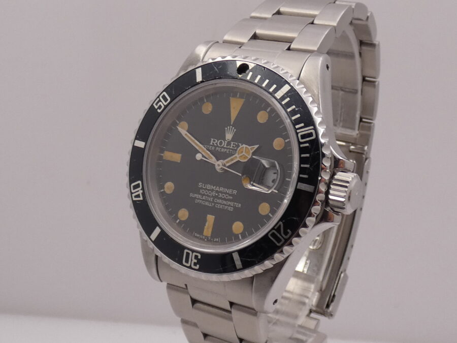 Rolex Submariner Date 16800 Hazelnut MAXI DIAL BOX&PAPERS Anno 1982 Automatico Acciaio - immagine 7