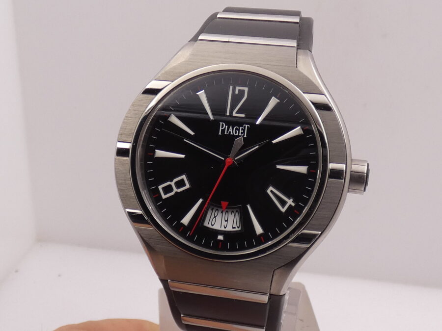 Piaget Polo FortyFive 45mm P10605 Titanio & Acciaio Automatico Black Dial Calibro 800P - immagine 7