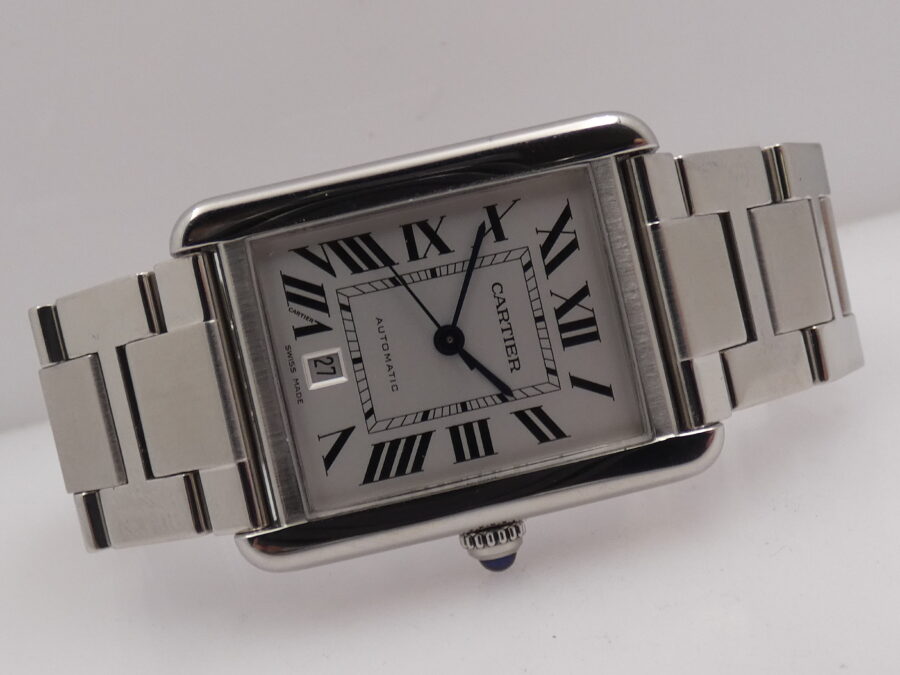 Cartier Tank Solo XL JUMBO 3515 BOX & PAPERS Anno 2013 Automatico Acciaio Braccialato - immagine 7