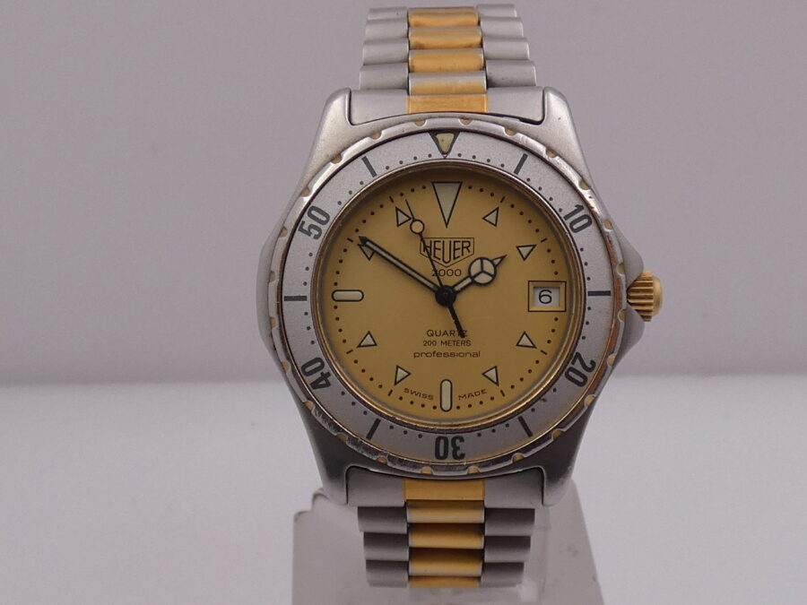 Heuer 2000 Professional 200m 974.006 18Kt G.f. & Steel ANNI '90s - immagine 8