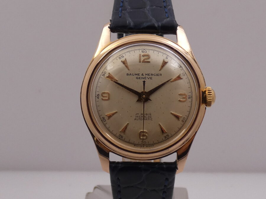 Baume & Mercier Stellina Automatic Oro Rosa Massiccio18Kt Non Magnetic 3109 JUST SERVICED Anni '60s - immagine 8